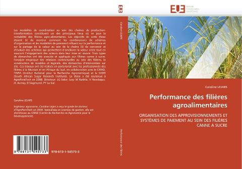Performance des filières agroalimentaires