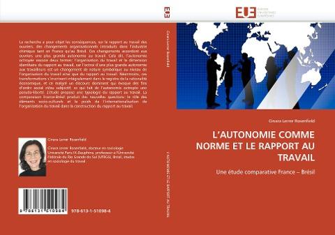 L'AUTONOMIE COMME NORME ET LE RAPPORT AU TRAVAIL