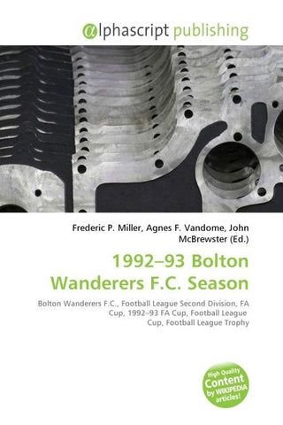 1992-93 Bolton Wanderers F.C. Season