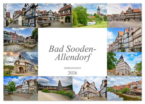 Bad Sooden-Allendorf Impressionen (Wandkalender 2026 DIN A2 quer), CALVENDO Monatskalender