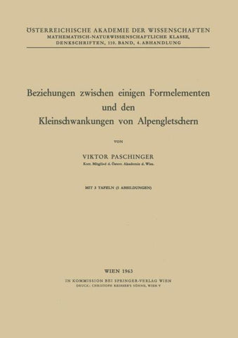 Beziehungen zwischen einigen Formelementen und den Kleinschwankungen von Alpengletschern