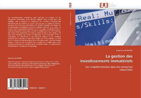 La gestion des investissements immatériels
