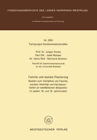 Familie und soziale Plazierung