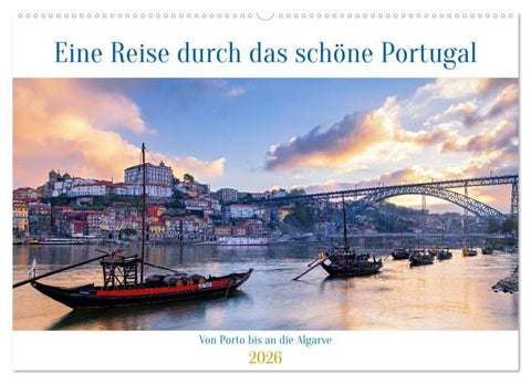 Von Porto bis an die Algarve (Wandkalender 2026 DIN A2 quer), CALVENDO Monatskalender