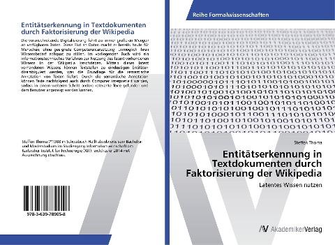 Entitätserkennung in Textdokumenten durch Faktorisierung der Wikipedia