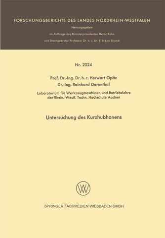 Untersuchung des Kurzhubhonens