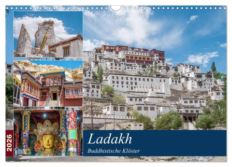 Ladakh - Buddhistische Klöster (Wandkalender 2026 DIN A3 quer), CALVENDO Monatskalender