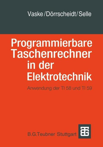 Programmierbare Taschenrechner in der Elektrotechnik