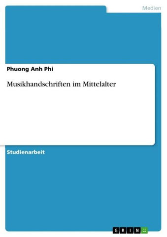 Musikhandschriften im Mittelalter