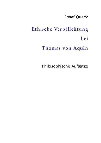 Ethische Verpflichtung bei Thomas von Aquin