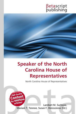 Speaker of the North Carolina House of Representatives