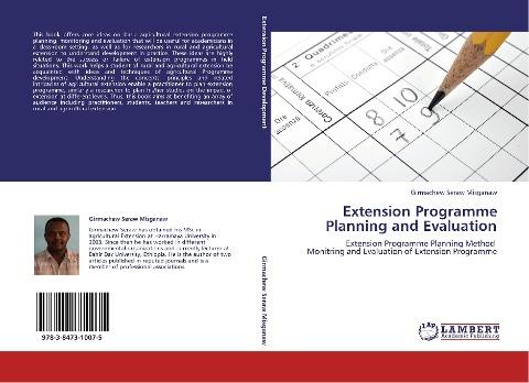 Extension Programme Planning and Evaluation