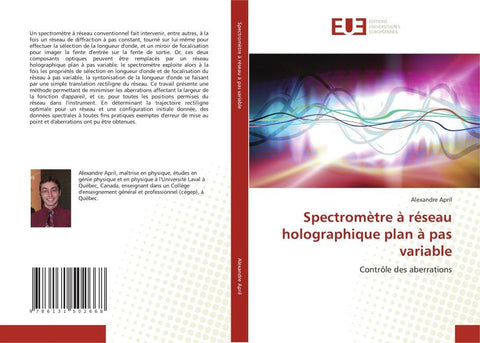 Spectromètre à réseau holographique plan à pas variable