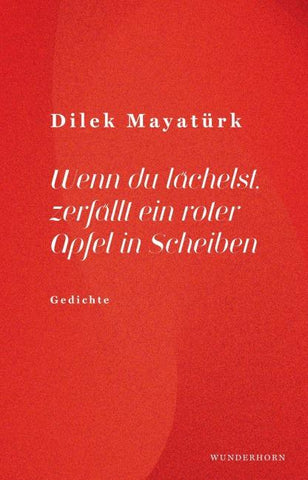 Wenn du lächelst, zerfällt ein roter Apfel in Scheiben
