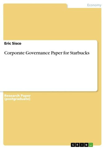 Corporate Governance Paper for Starbucks