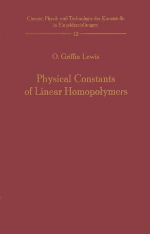 Physical Constants of Linear Homopolymers