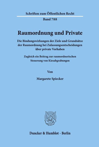 Raumordnung und Private.