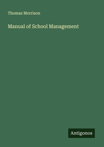 Manual of School Management