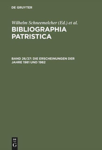 Die Erscheinungen der Jahre 1981 und 1982