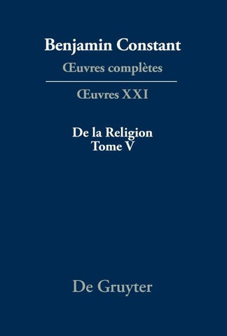 De la Religion, considérée dans sa source, ses formes et ses développements, Tome V