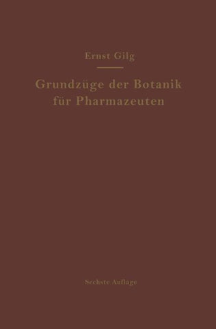 Grundzüge der Botanik für Pharmazeuten