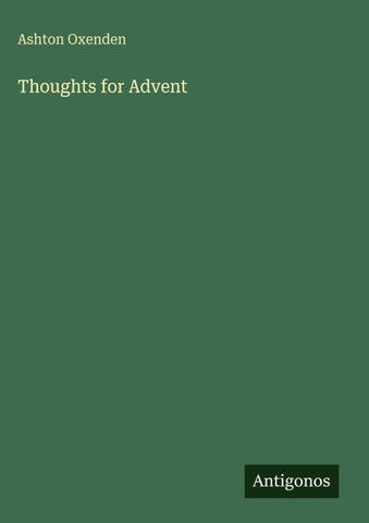 Thoughts for Advent