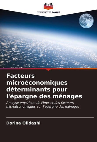 Facteurs microéconomiques déterminants pour l'épargne des ménages