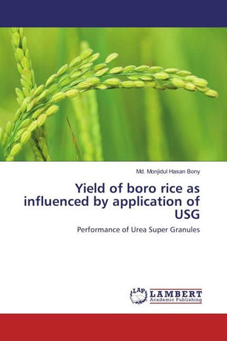 Yield of boro rice as influenced by application of USG
