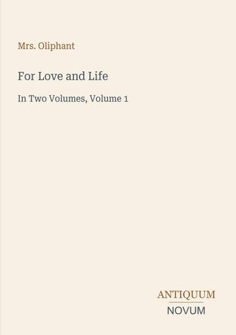 For Love and Life