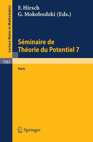 Sminaire de Theorie du Potentiel Paris, No. 7