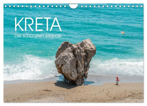 Kreta - Die schönsten Strände (Wandkalender 2026 DIN A4 quer), CALVENDO Monatskalender