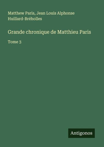 Grande chronique de Matthieu Paris