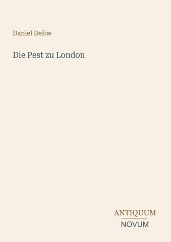 Die Pest zu London