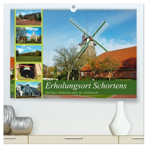 Erholungsort Schortens (hochwertiger Premium Wandkalender 2026 DIN A2 quer), Kunstdruck in Hochglanz