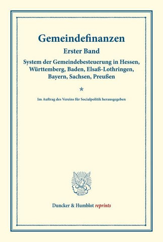 Gemeindefinanzen.