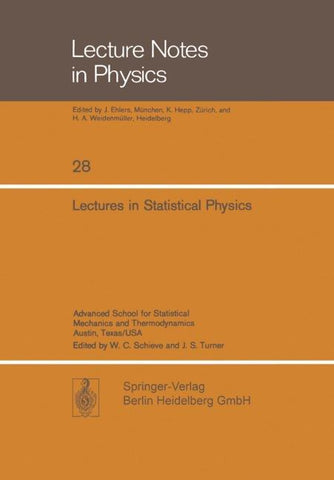 Lectures in Statistical Physics