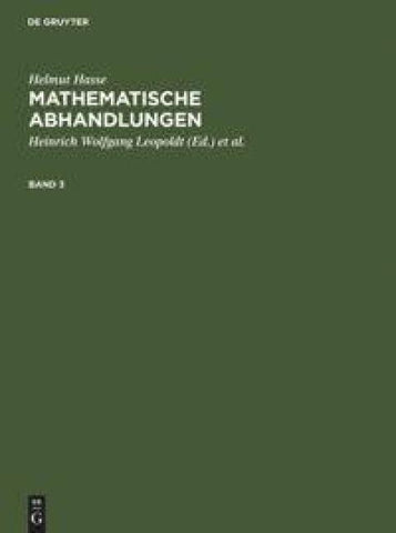 Mathematische Abhandlungen. 3