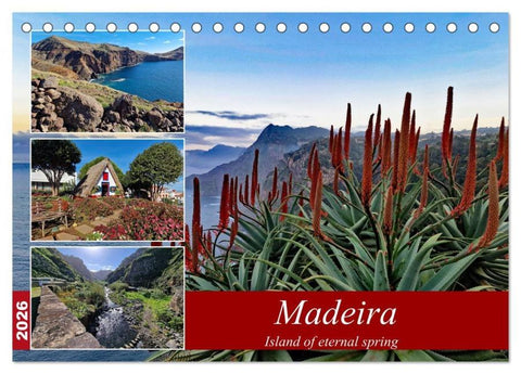 Madeira island of eternal spring (Desk Calendar 2026 DIN A5 landscape), CALVENDO 12 Month DeskCalendar