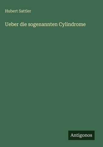 Ueber die sogenannten Cylindrome