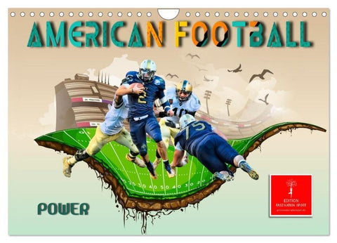 American Football - Power (Wandkalender 2026 DIN A4 quer), CALVENDO Monatskalender