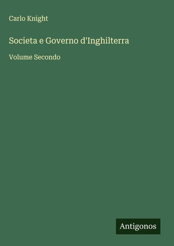 Societa e Governo d'Inghilterra