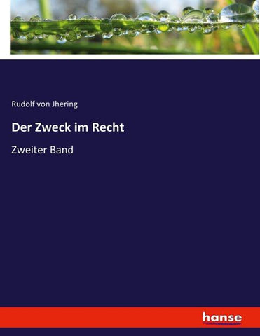Der Zweck im Recht