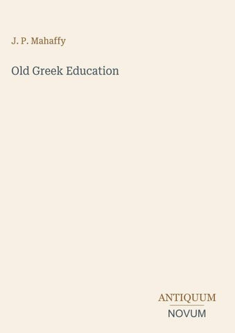 Old Greek Education