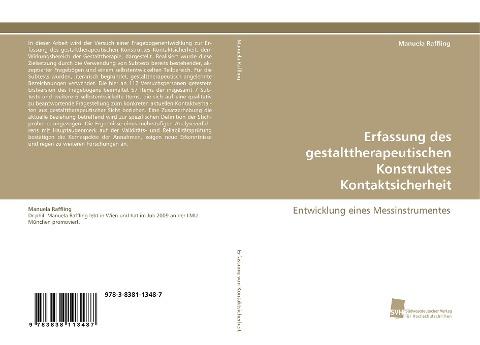 Erfassung des gestalttherapeutischen Konstruktes Kontaktsicherheit