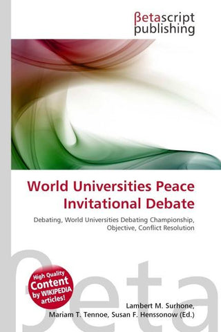 World Universities Peace Invitational Debate