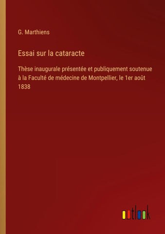 Essai sur la cataracte