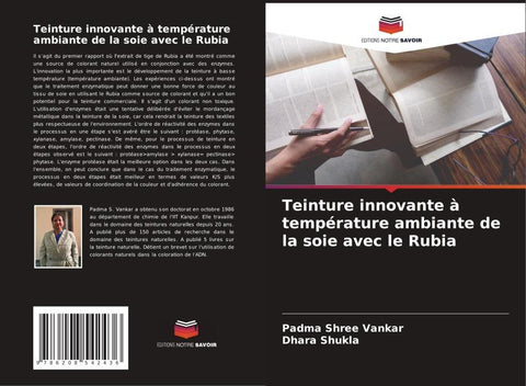 Teinture innovante à température ambiante de la soie avec le Rubia