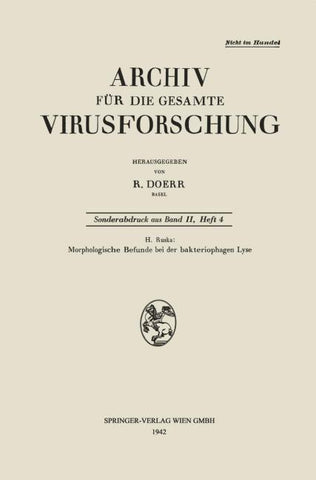 Morphologische Befunde bei der bakteriophagen Lyse