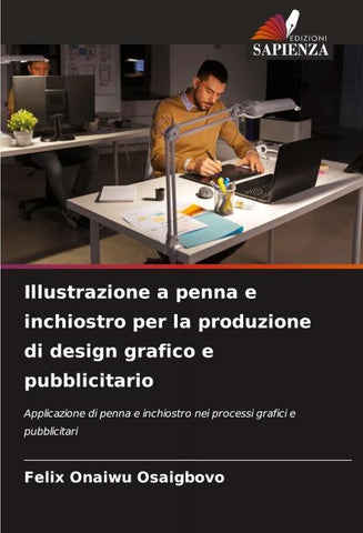 Illustrazione a penna e inchiostro per la produzione di design grafico e pubblicitario