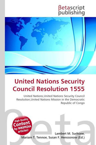United Nations Security Council Resolution 1555